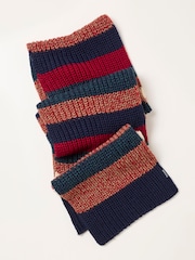 FatFace Stripe Knit Scarf - Imagen 3 de 3