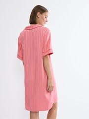 Triumph Pink Amourette Jacquard - Short Sleeved Nightshirt - Image 3 of 4