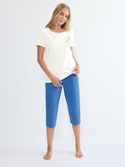 Triumph Blue Capri Pyjamas Set - Image 1 of 4