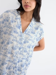 Triumph Blue Boyfriend Fit Short-Sleeved Pyjamas Set - Image 3 of 4