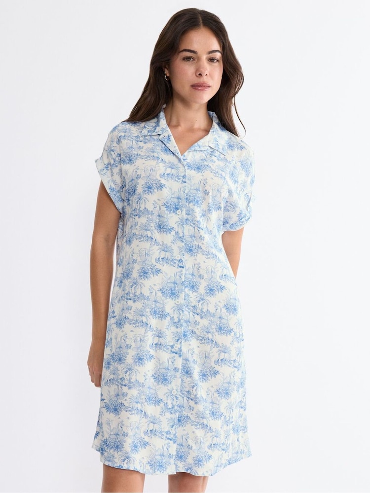 Triumph Blue Boyfriend Fit Nightshirt - Image 1 of 4