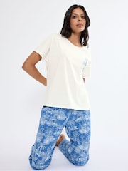 Triumph Cream Mix & Match Short Sleeved Top - Image 3 of 4