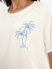Triumph Cream Mix & Match Short Sleeved Top - Image 4 of 4