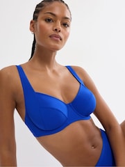 Triumph Blue Summer Twist Wired Bikini Top - Image 4 of 4