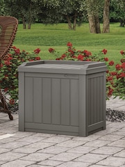Suncast Stone Grey Florida 83L Garden Storage Box - Image 1 of 3