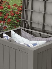 Suncast Stone Grey Florida 83L Garden Storage Box - Image 2 of 3