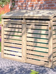 Rowlinson Natural Single Garden Bin Store With Box Store - Image 1 of 6
