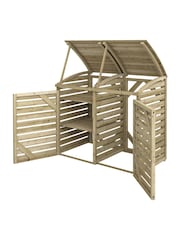 Rowlinson Natural Single Garden Bin Store With Box Store - Image 6 of 6