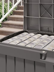Suncast Stone Grey Carolina 189L Garden Storage Box - Image 2 of 3
