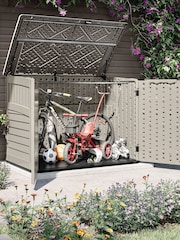 Suncast Vanilla Stow-Away Large Garden Store - Image 2 of 6