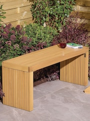 Rowlinson Natural Kyoto 2 Seat Garden Bench - Image 1 of 6