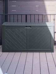 Suncast Cyberspace Grey Colorado 507L Garden Storage Box - Image 3 of 5