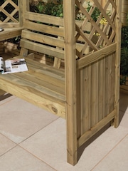 Rowlinson Natural Pemberley Corner Arbour - Image 2 of 6