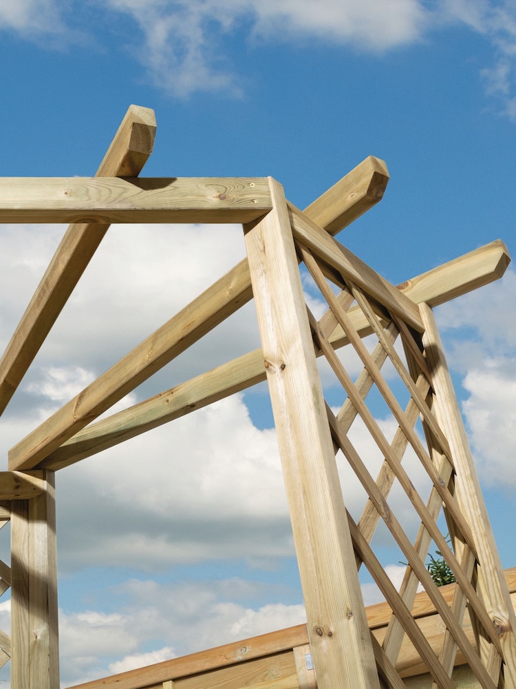 Rowlinson Natural Pemberley Corner Arbour - Image 6 of 6