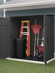 Suncast Peppercorn Grey Hamilton XL Garden Storage Cabinet With Assembly - Image 2 of 4