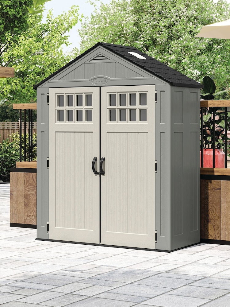 Suncast Dove Grey Everett Garden Shed - Image 1 of 5