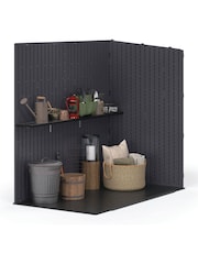 Suncast Cyberspace Grey Columbia Garden Shed With Assembly - Image 3 of 5