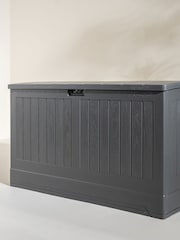 Suncast Peppercorn Grey Montana 757L Garden Storage Box - Image 2 of 6