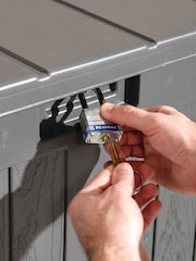 Suncast Peppercorn Grey Montana 757L Garden Storage Box - Image 4 of 6