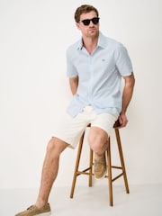 Azul - Crew Clothing Short Sleeve Seersucker Shirt - Imagen 3 de 5