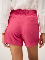 Crew Clothing Pink Linen Blend Shorts - Image 2 of 5