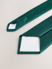 Verde - Texture Tie with Tie Clip - Imagen 3 de 3