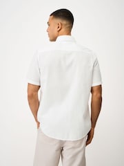 Blanco - Crew Clothing Short Sleeve Seersucker Shirt - Imagen 2 de 5