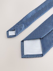 Azul acero - Texture Tie with Tie Clip - Imagen 3 de 3