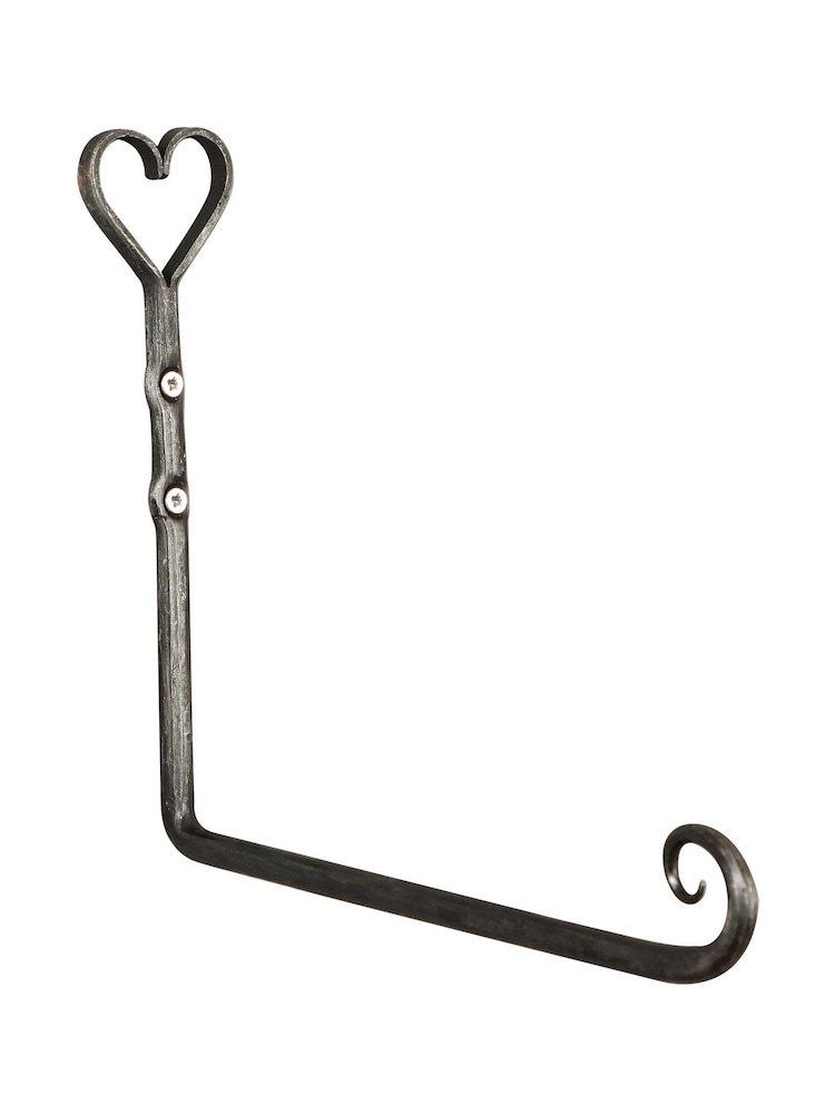 Dibor Grey Brown Iron Heart Shaped Multi Use Hook - Image 2 of 4