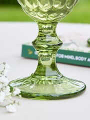 Dibor Set of 6 Green Wine Glass - Image 4 of 5