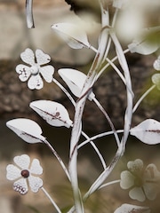 Dibor White Shabby Chic Hanging Bird Feeder - Image 2 of 5