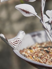 Dibor White Shabby Chic Hanging Bird Feeder - Image 4 of 5