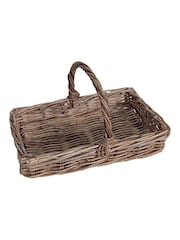 Dibor Brown Medium Basket with Handle - Image 2 of 5