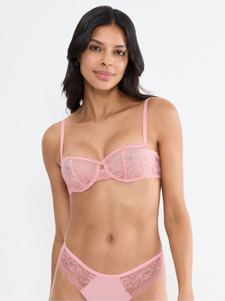 Triumph Pink Comfort Allure Wired Balconette Bra - Image 1 of 4