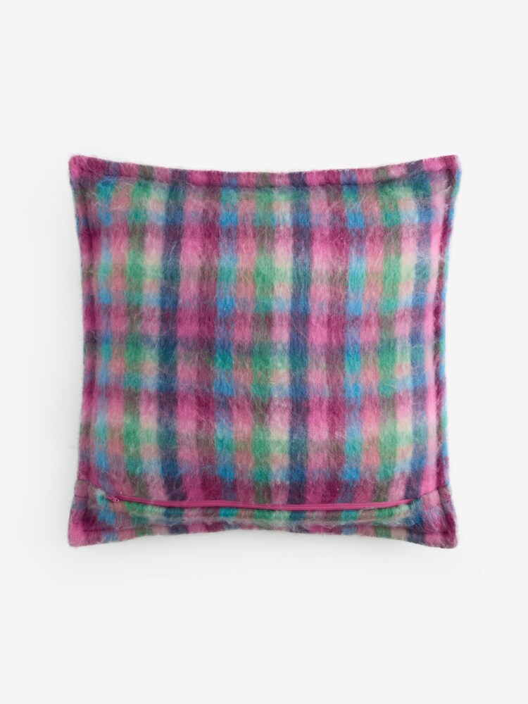 Multi Bright 50 X 50cm Gingham Cushion - Image 4 of 4