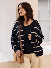 Celtic & Co. Linen Blend Drop Stitch Cardigan - Bild 3 von 7