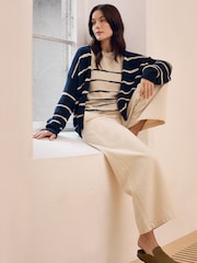 Celtic & Co. Linen Blend Drop Stitch Cardigan - Bild 5 von 7