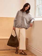 .Celtic & Co קרדיגן סרוג בסריגה עדינה מצמר מרינו - תמונה 1 מתוך 7