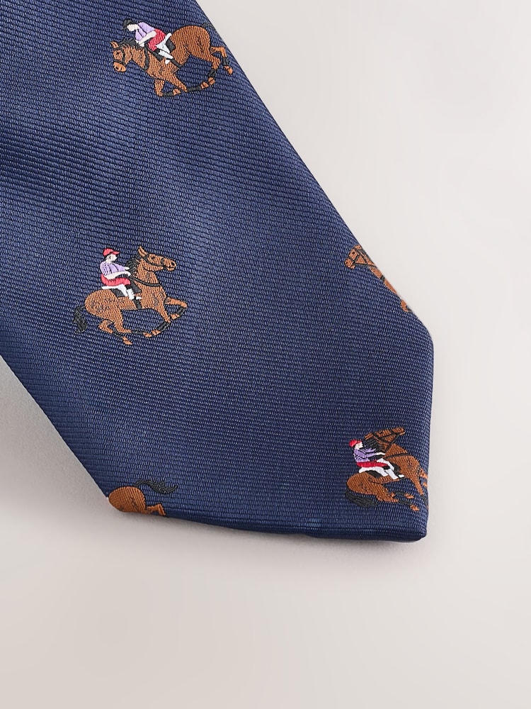 Navy Heritage Design Tie - Image 2 of 3 Navy Heritage Design Tie - Image 2 of 3