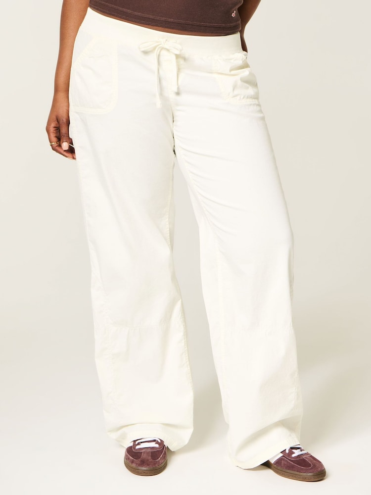 Hollister White Remi Pull-On Trousers - Image 1 of 4