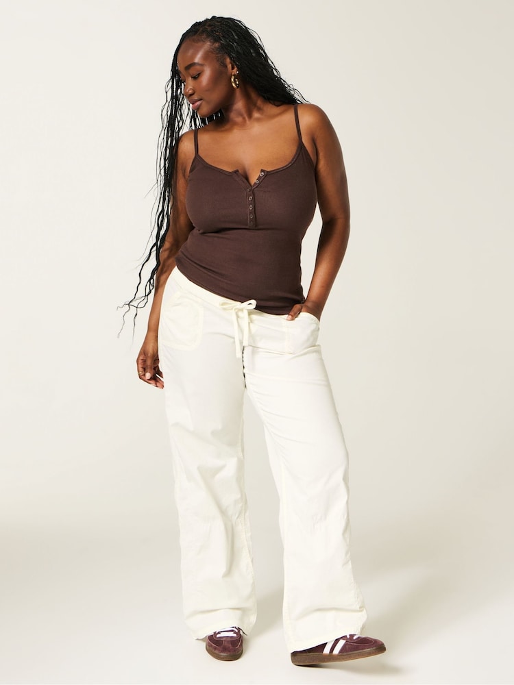 Hollister White Remi Pull-On Trousers - Image 2 of 4