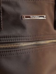 River Island Brown Logo Cabin Size Holdall - Image 6 of 6