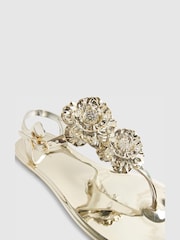 River Island Flower Detail Sandals - Image 5 of 5