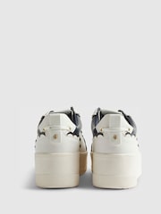 River Island White Scallop Trim Slip On Trainers - Image 4 of 6