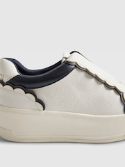 River Island White Scallop Trim Slip On Trainers - Image 6 of 6