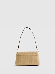River Island Brown Raffia Bar Front Shoulder Bag - Image 2 of 6
