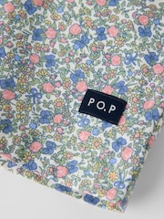 Polarn O. Pyret Pink Floral Shortie Pyjamas - Image 4 of 4