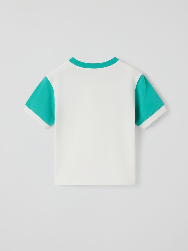 Polarn O. Pyret White Varsity Style T-Shirt - Image 2 of 3