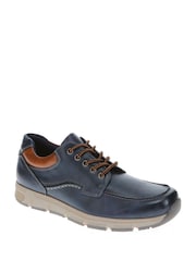 Pavers Navy Wide Fit Casual Lace Up Trainers - Image 2 of 5