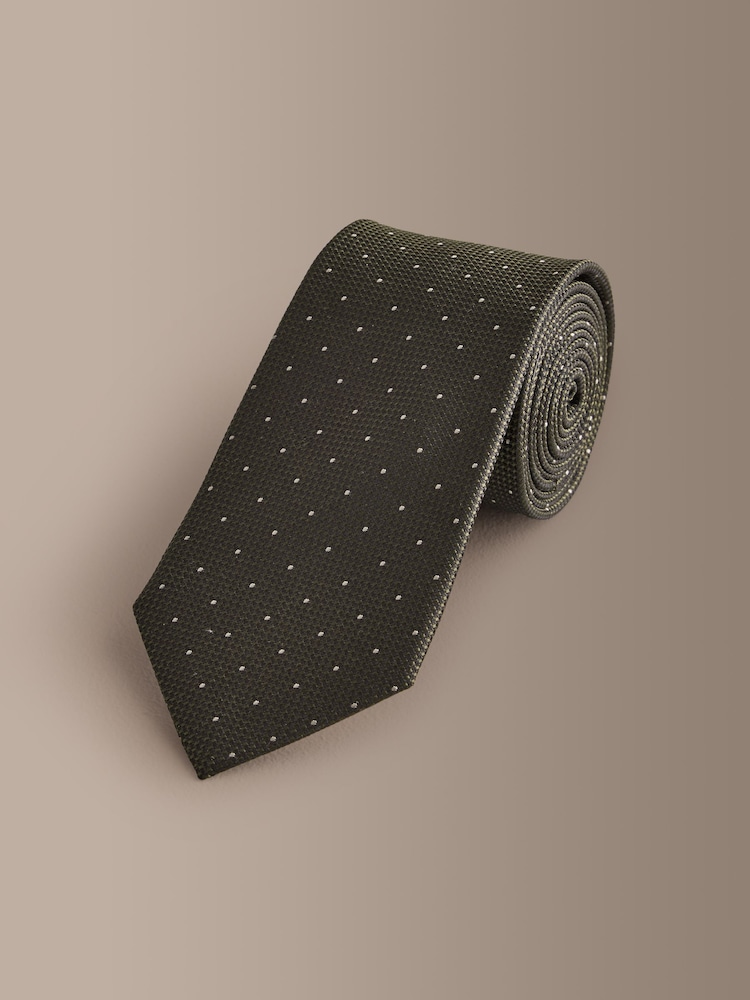 Green Signature Silk Design Tie - Image 1 of 3 Green Signature Silk Design Tie - Image 1 of 3